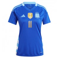 Maglia Calcio Argentina Angel Di Maria #11 Seconda Divisa Donna Copa America 2024 Manica Corta